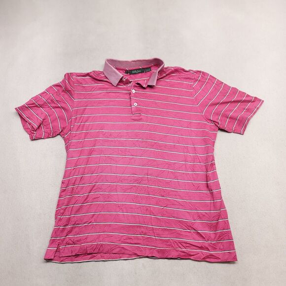 Bobby Jones Casual Collared Short Sleeve Polo Shirt Adult Mens Size M Pink - Picture 2 of 10